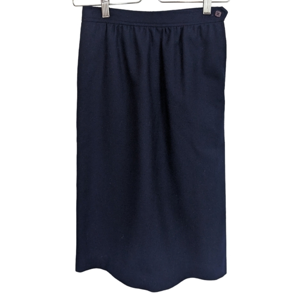 Lord & Taylor Evan Picone Petites Vintage Wool Pencil Skirt Sz 6P